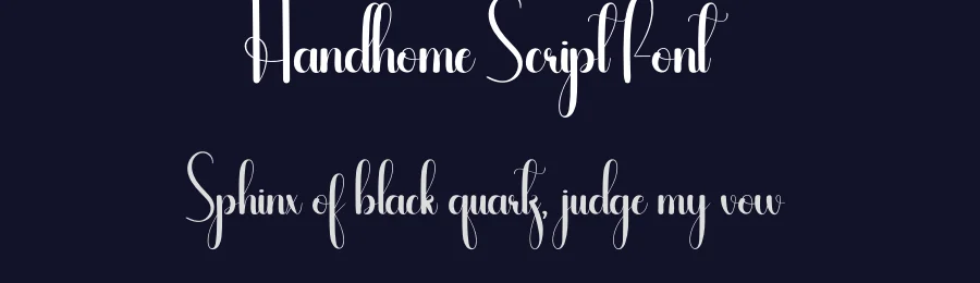 Handhome Script Font by andikastudio — Script Handwritten Font — thumbnail 2