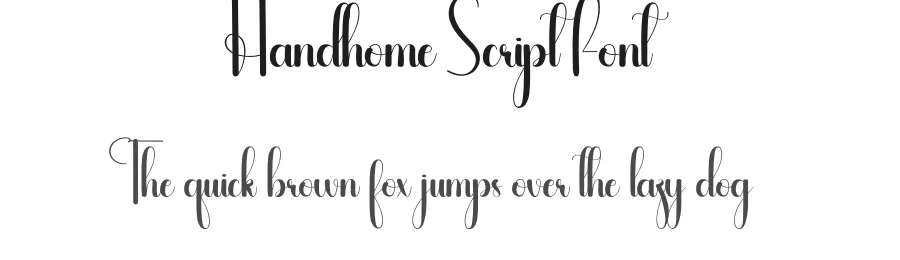 Handhome Script Font by andikastudio — Script Handwritten Font