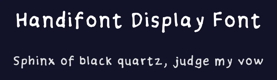 Handifont Display Font by soundofpie — Script Handwritten Font — thumbnail 2