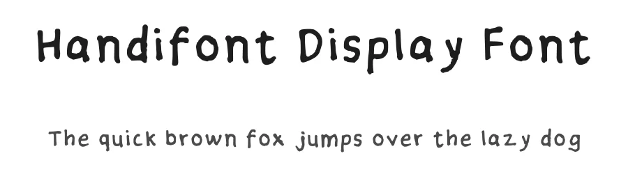 Handifont Display Font by soundofpie — Script Handwritten Font