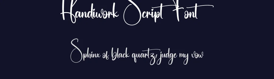 Handiwork Script Font by creativeletter — Script Handwritten Font — thumbnail 2