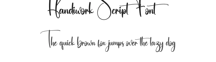 Handiwork Script Font by creativeletter — Script Handwritten Font