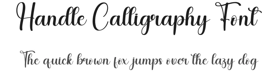 Handle Calligraphy Font by andikastudio — Script Handwritten Font