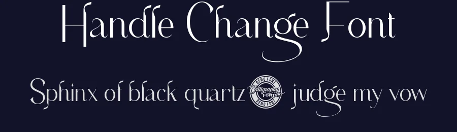 Handle Change Font by edricstudio — Display Font — thumbnail 2