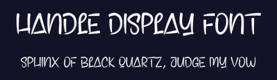 Handle Display Font by creativeletter — Script Handwritten Font — thumbnail 2