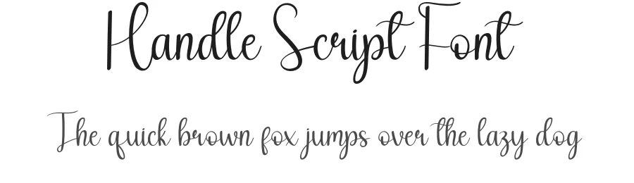 Handle Script Font by andikastudio — Script Handwritten Font
