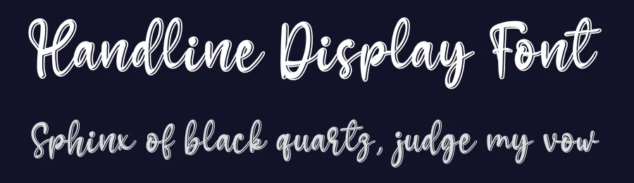Handline Display Font by andikastudio — Display Font — thumbnail 2