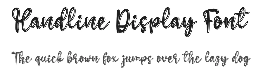 Handline Display Font by andikastudio — Display Font