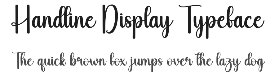 Handline Display Typeface by andikastudio — Script Handwritten Font