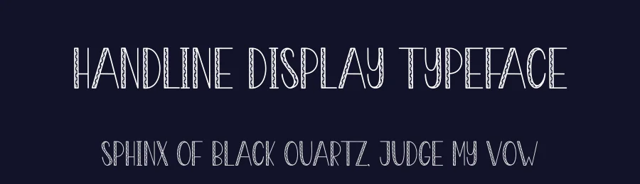 Handline Display Typeface by andikastudio — Display Font — thumbnail 2