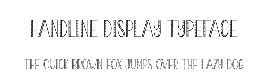 Handline Display Typeface by andikastudio — Display Font