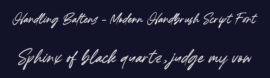 Handling Baltens – Modern Handbrush Script Font by letterenastudios — Script Handwritten Font — thumbnail 2
