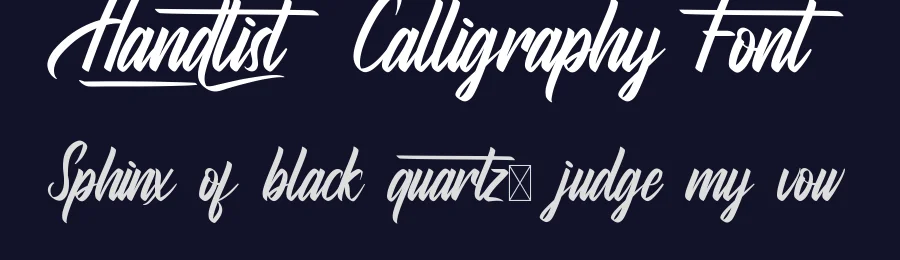 Handlist Calligraphy Font by RaisProject — Script Handwritten Font — thumbnail 2