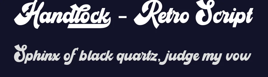 Handlock – Retro Script by ahweproject — Script Handwritten Font — thumbnail 2