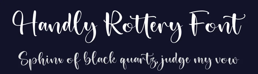 Handly Rottery Font by letterfabric — Script Handwritten Font — thumbnail 2