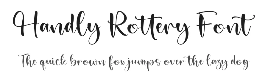 Handly Rottery Font by letterfabric — Script Handwritten Font