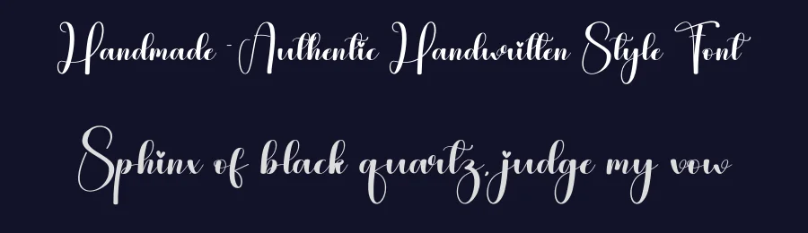 Handmade – Authentic Handwritten Style Font by andikastudio — Script Handwritten Font — thumbnail 2