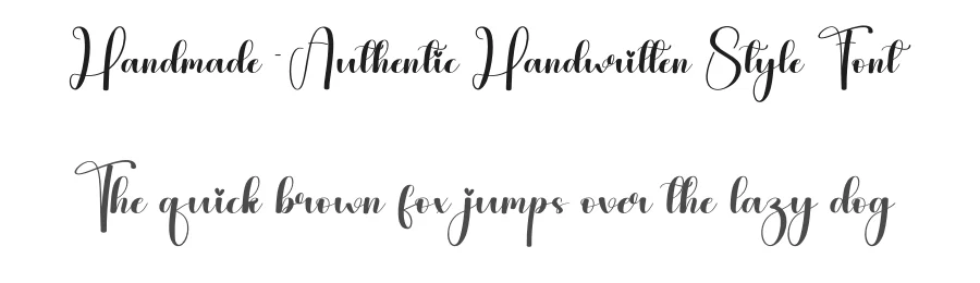 Handmade – Authentic Handwritten Style Font by andikastudio — Script Handwritten Font
