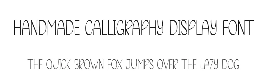 Handmade Calligraphy Display Font by creativeletter — Display Font