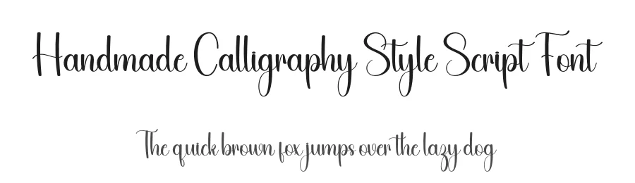 Handmade Calligraphy Style Script Font by freshtypeink — Script Handwritten Font