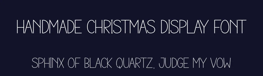 Handmade Christmas Display Font by creativeletter — Display Font — thumbnail 2