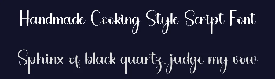Handmade Cooking Style Script Font by freshtypeink — Script Handwritten Font — thumbnail 2