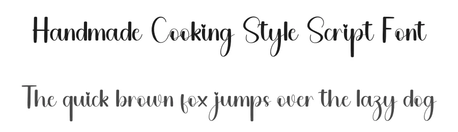 Handmade Cooking Style Script Font by freshtypeink — Script Handwritten Font