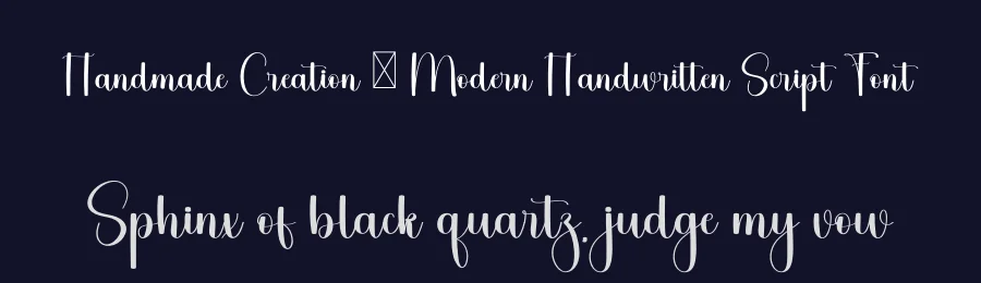 Handmade Creation – Modern Handwritten Script Font by freshtypeink — Script Handwritten Font — thumbnail 2