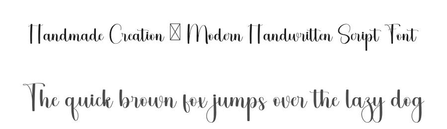 Handmade Creation – Modern Handwritten Script Font by freshtypeink — Script Handwritten Font