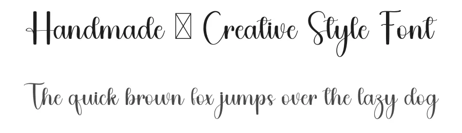 Handmade – Creative Style Font by freshtypeink — Script Handwritten Font