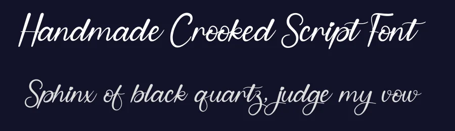 Handmade Crooked Script Font by creativeletter — Script Handwritten Font — thumbnail 2