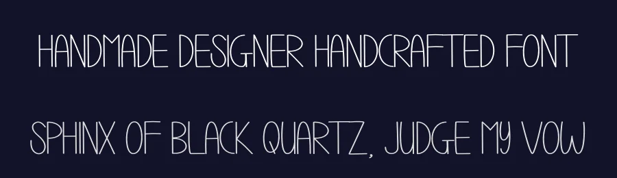 Handmade Designer Handcrafted Font by andikastudio — Display Font — thumbnail 2