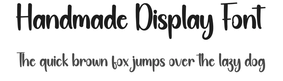 Handmade Display Font by andikastudio — Display Font