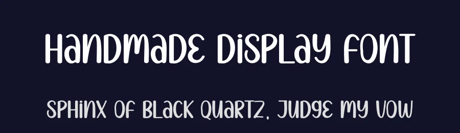 Handmade Display Font by Store_07 — Display Font — thumbnail 2