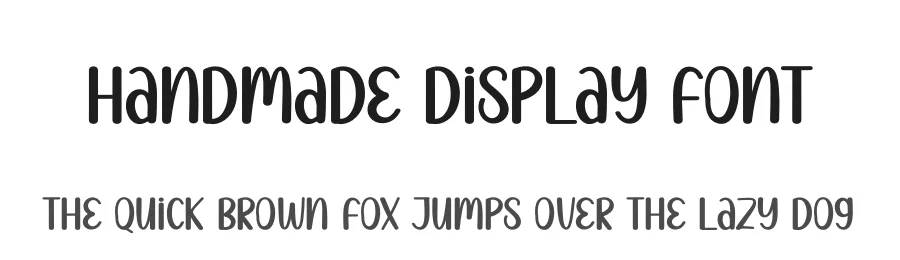 Handmade Display Font by Store_07 — Display Font