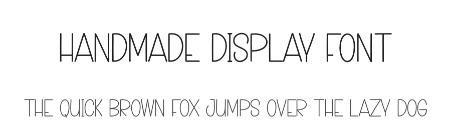 Handmade Display Font by creativeletter — Display Font