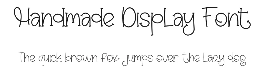 Handmade Display Font by creativeletter — Display Font