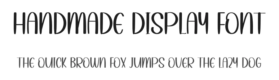Handmade Display Font by inermediaSTUDIO — Display Font