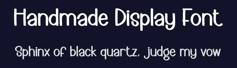 Handmade Display Font by creativeletter — Display Font — thumbnail 2