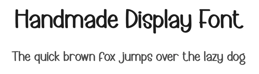 Handmade Display Font by creativeletter — Display Font