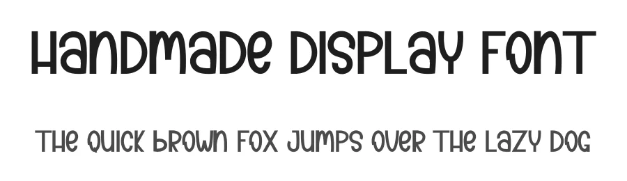 Handmade Display Font by inermediaSTUDIO — Display Font