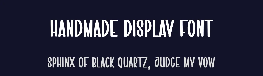 Handmade Display Font by creativeletter — Display Font — thumbnail 2