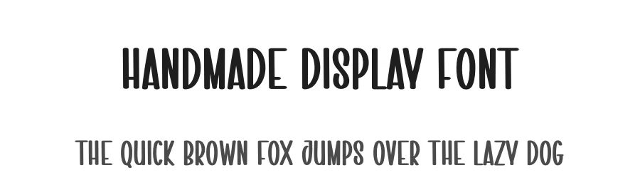 Handmade Display Font by creativeletter — Display Font