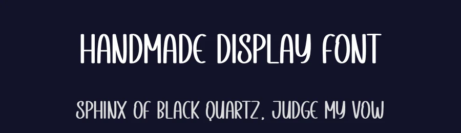 Handmade Display Font by creativeletter — Display Font — thumbnail 2
