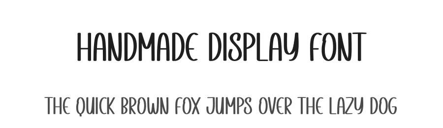 Handmade Display Font by creativeletter — Display Font