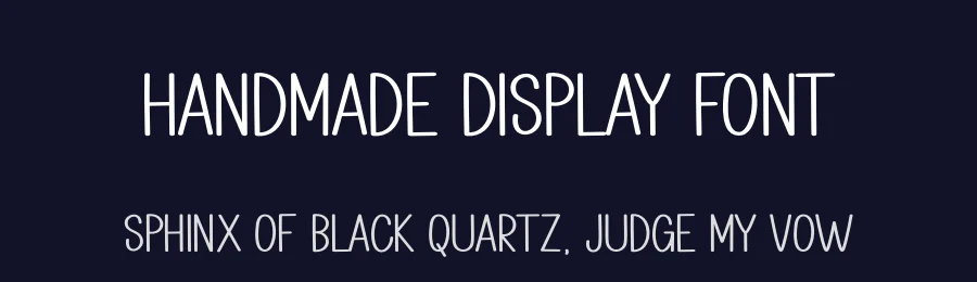Handmade Display Font by creativeletter — Display Font — thumbnail 2