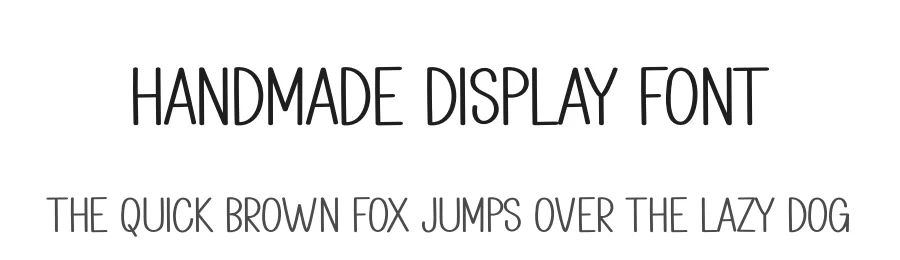 Handmade Display Font by creativeletter — Display Font