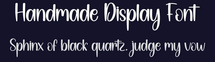 Handmade Display Font by creativeletter — Display Font — thumbnail 2