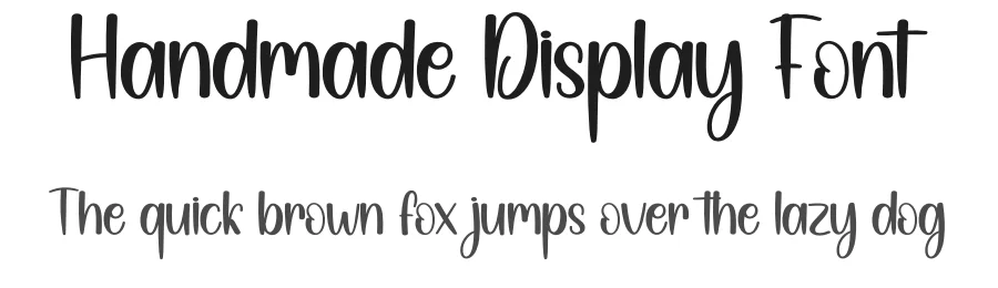 Handmade Display Font by creativeletter — Display Font