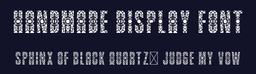 Handmade Display Font by creativeletter — Decorative Font — thumbnail 2